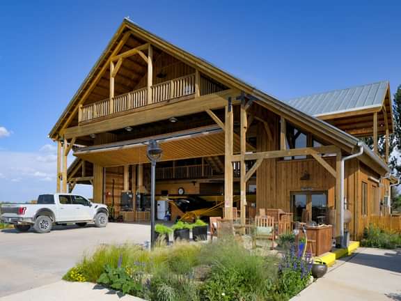 Timberlyne Airplane Hangar Timber Frame Barn Home 1