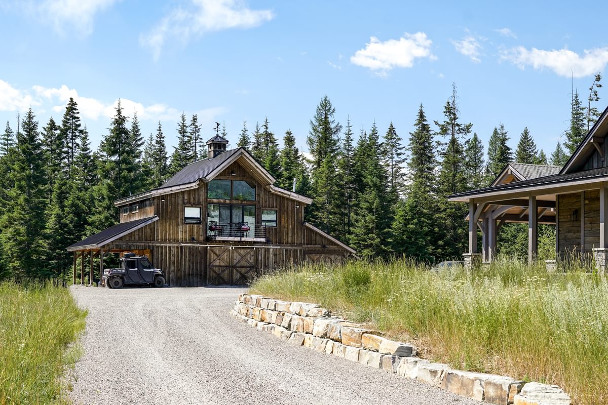 Timberlyne Guest Loft in Montana Timber Frame Barn Home 1