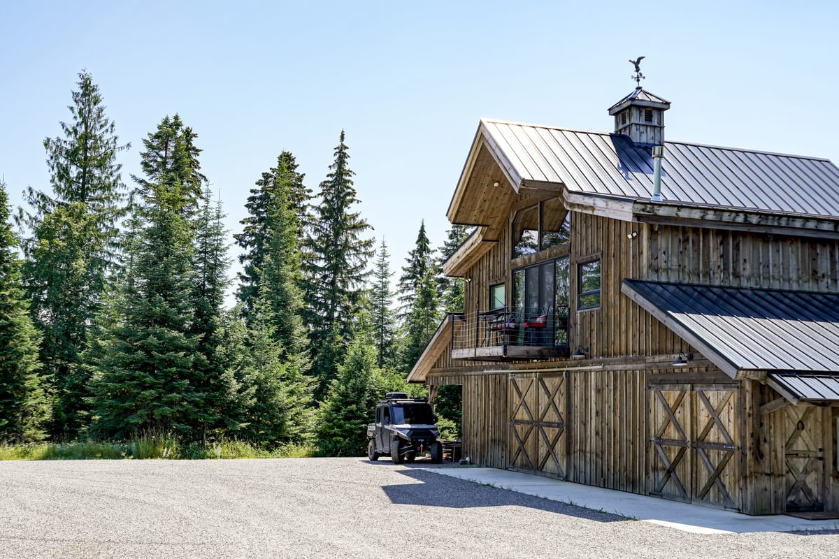 Timberlyne Guest Loft in Montana Timber Frame Barn Home 2