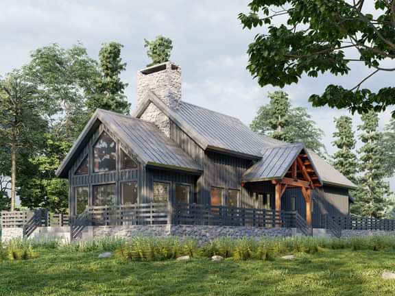Timberlyne Henry Timber Frame Home Floor Plan 1