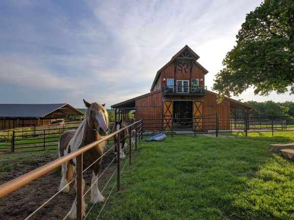 Timberlyne Oklahoma Horse Barn Timber Frame 1