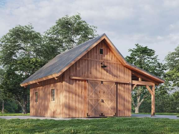 Timberlyne Poppy Horse Barn Rendering 1