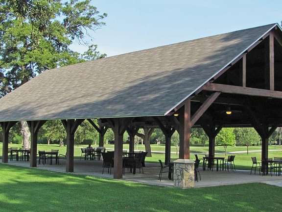 Brackenridge park commercial outdoor timber frame golf pavilion 1