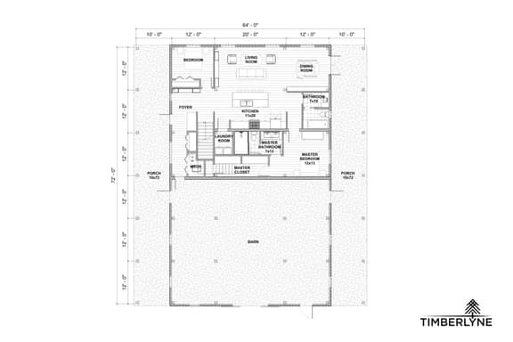 7 26 Goldenrod Barndominium Drawing 1