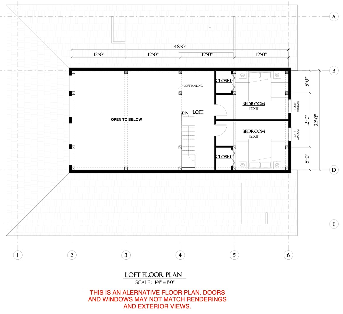Watson Floor Plan B Second Floor Loft