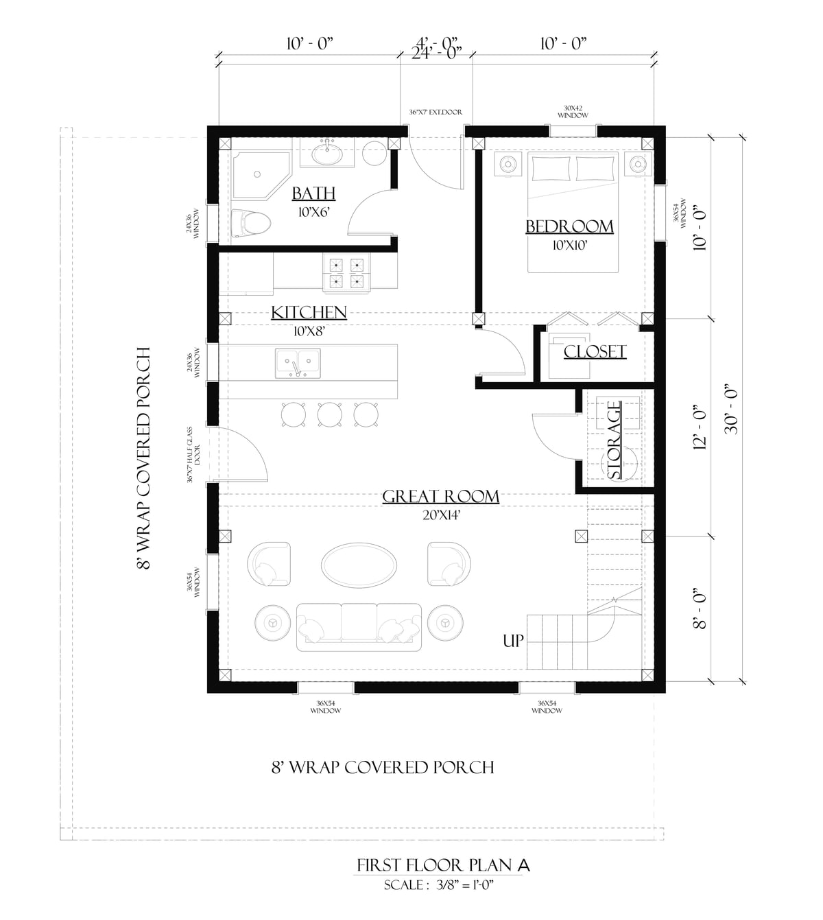 Timberlyne Cantata 24x30 Ponderosa Floor Plan Main