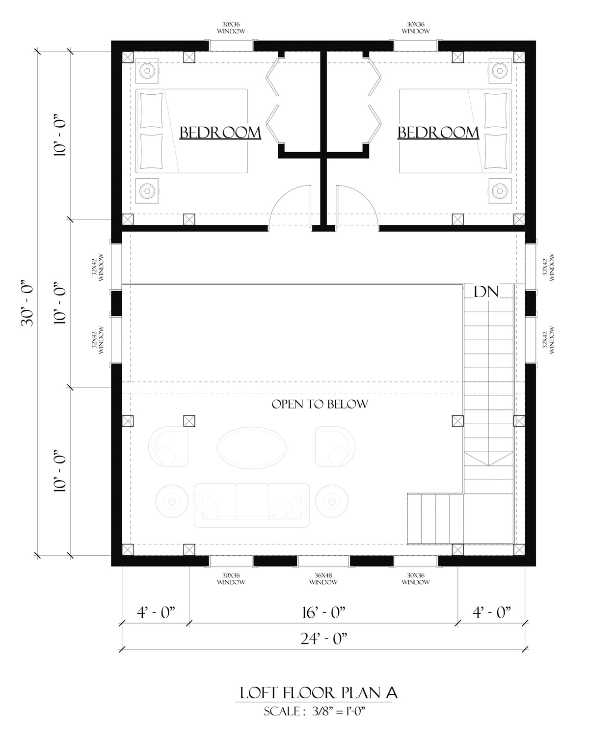 Timberlyne Cantata 24x30 Ponderosa Floor Plan Loft