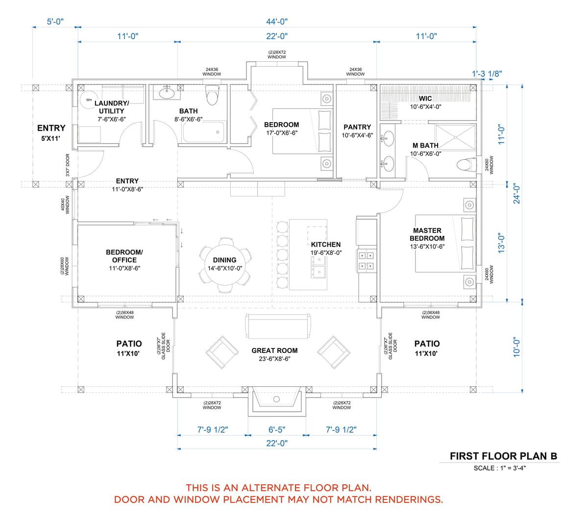 Timberlyne Steamboat Main Floor Plan B