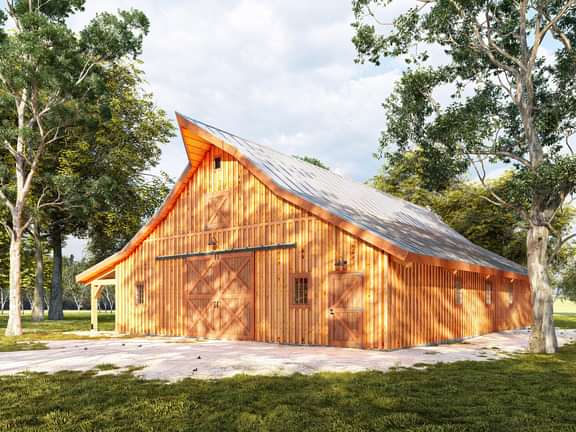 Timberlyne Butternut Timber Frame Barn 1