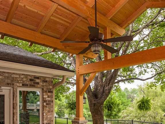Residential timber frame outdoor custom pavilion 1