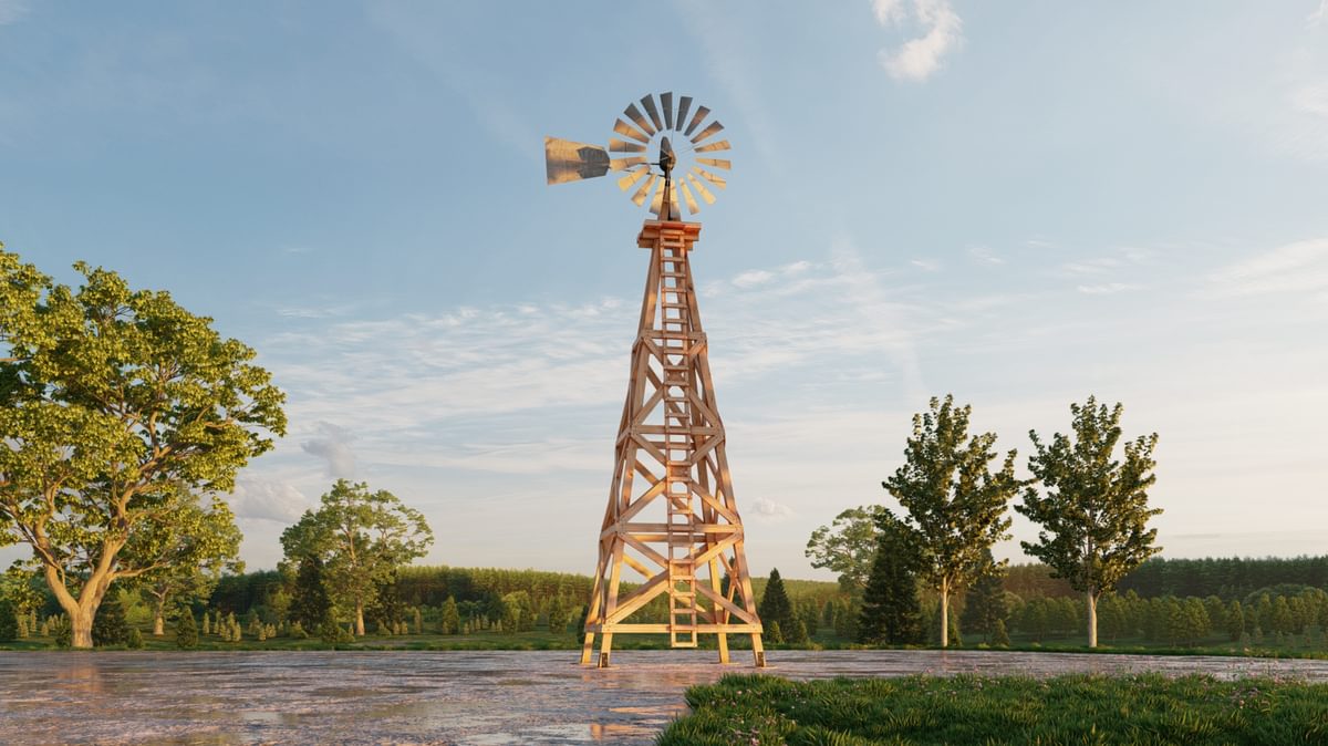 30 foot windmill tower timberlyne